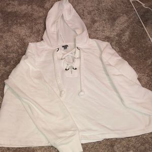 American Eagle Aerie Lace Up Sweatshirt